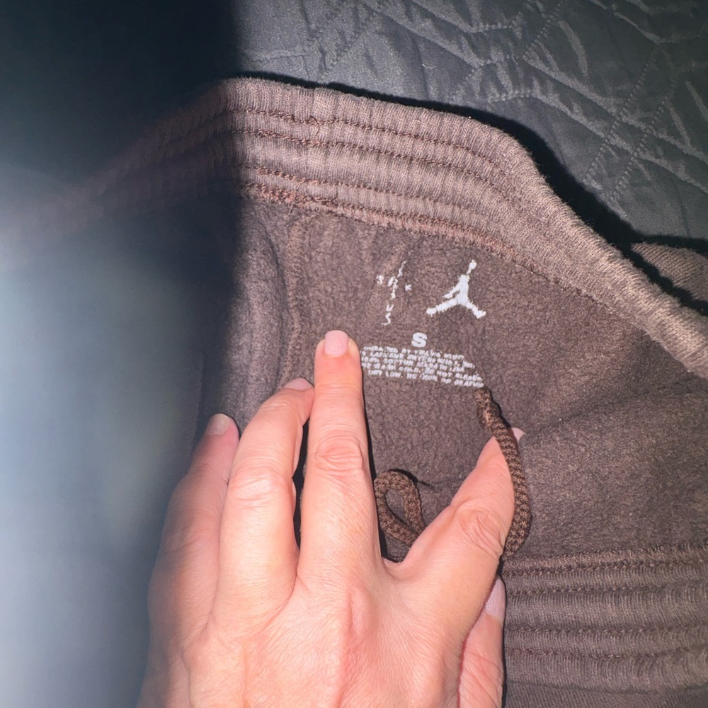 Cactus Jack by Travis Scott Brown Sweatpants with Red and Gold Details - Picture 4 of 4